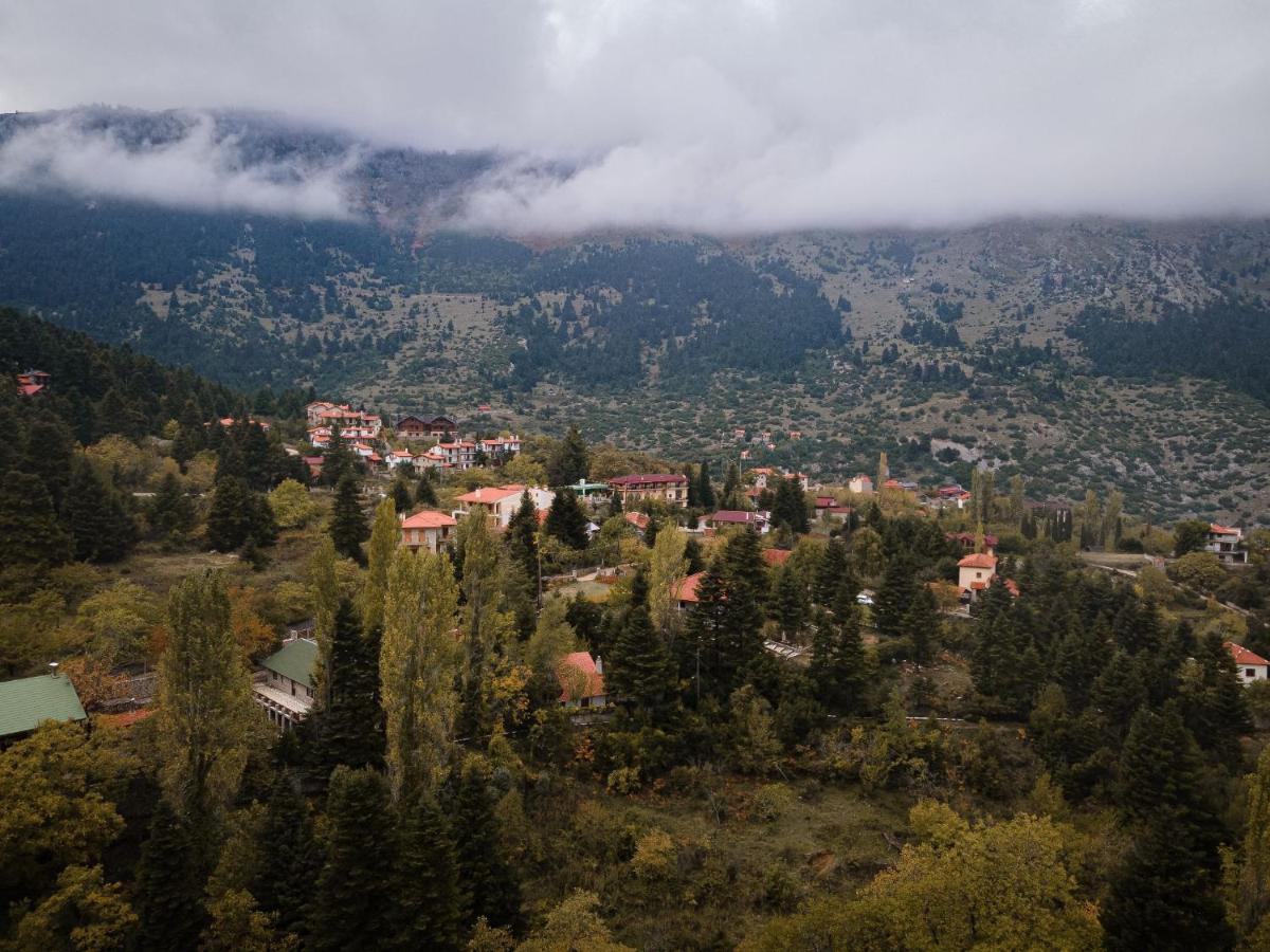 Parnassus Dreamwood Chalet Eptálofos Eksteriør bilde