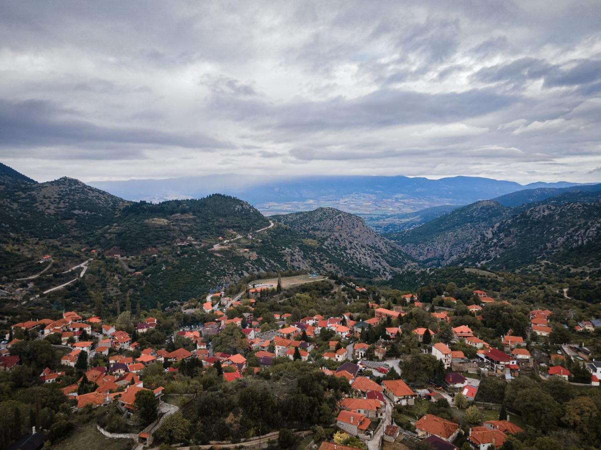Parnassus Dreamwood Chalet Eptálofos Eksteriør bilde